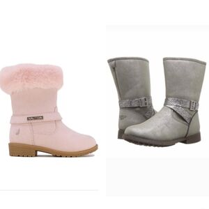 1 Pair Nautica Pink' Boots & 1 Pair Osh Kosk Grey Boots Size 5